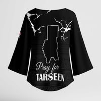 Darfur Sudan Strong Kimono Sleeve Blouse Pray for Tarseen - Wonder Print Shop