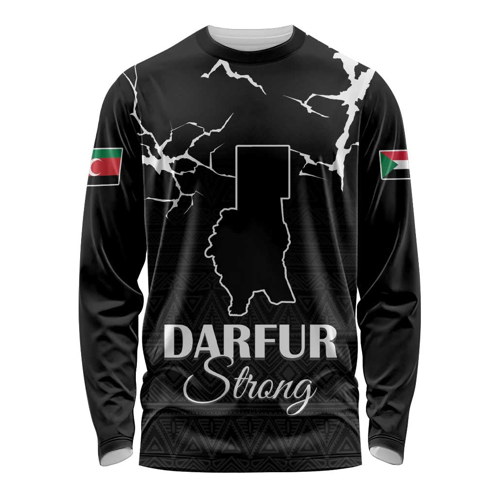 Darfur Sudan Strong Long Sleeve Shirt Pray for Tarseen - Wonder Print Shop