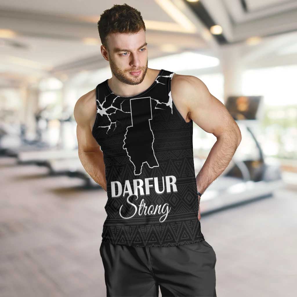 Darfur Sudan Strong Men Tank Top Pray for Tarseen - Wonder Print Shop