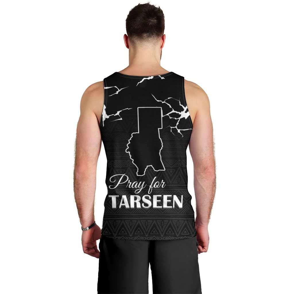 Darfur Sudan Strong Men Tank Top Pray for Tarseen - Wonder Print Shop