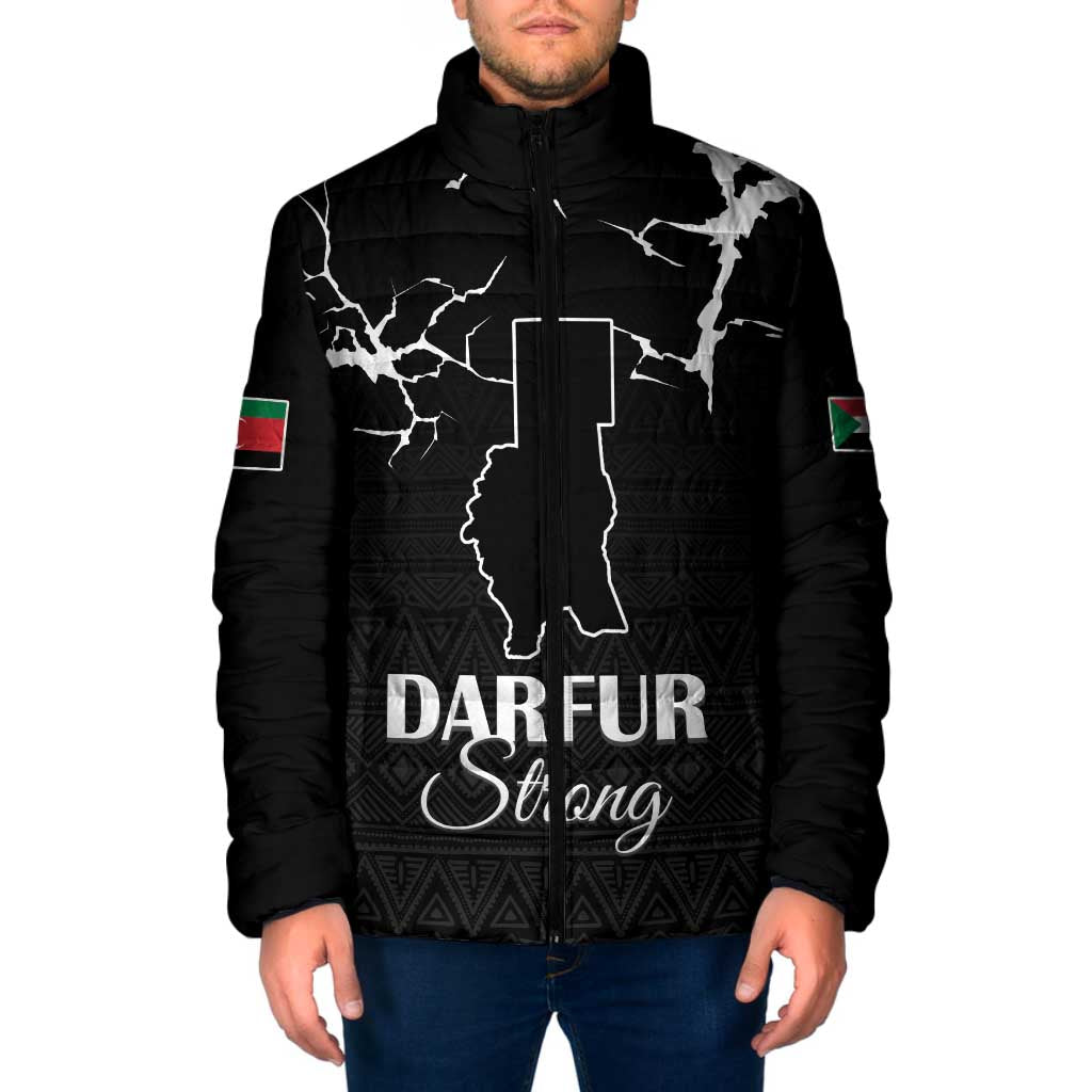 Darfur Sudan Strong Padded Jacket Pray for Tarseen - Wonder Print Shop