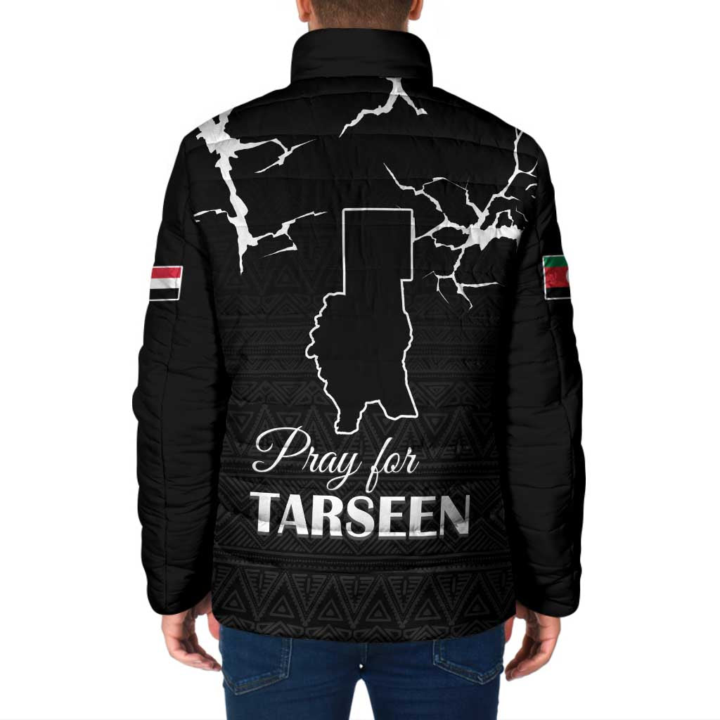 Darfur Sudan Strong Padded Jacket Pray for Tarseen - Wonder Print Shop