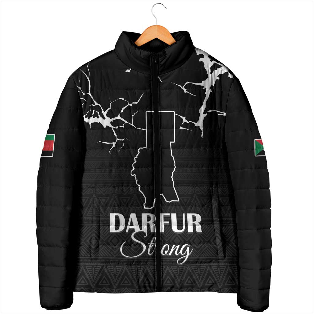 Darfur Sudan Strong Padded Jacket Pray for Tarseen - Wonder Print Shop