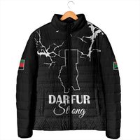 Darfur Sudan Strong Padded Jacket Pray for Tarseen - Wonder Print Shop