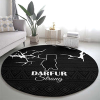 Darfur Sudan Strong Round Carpet Pray for Tarseen - Wonder Print Shop