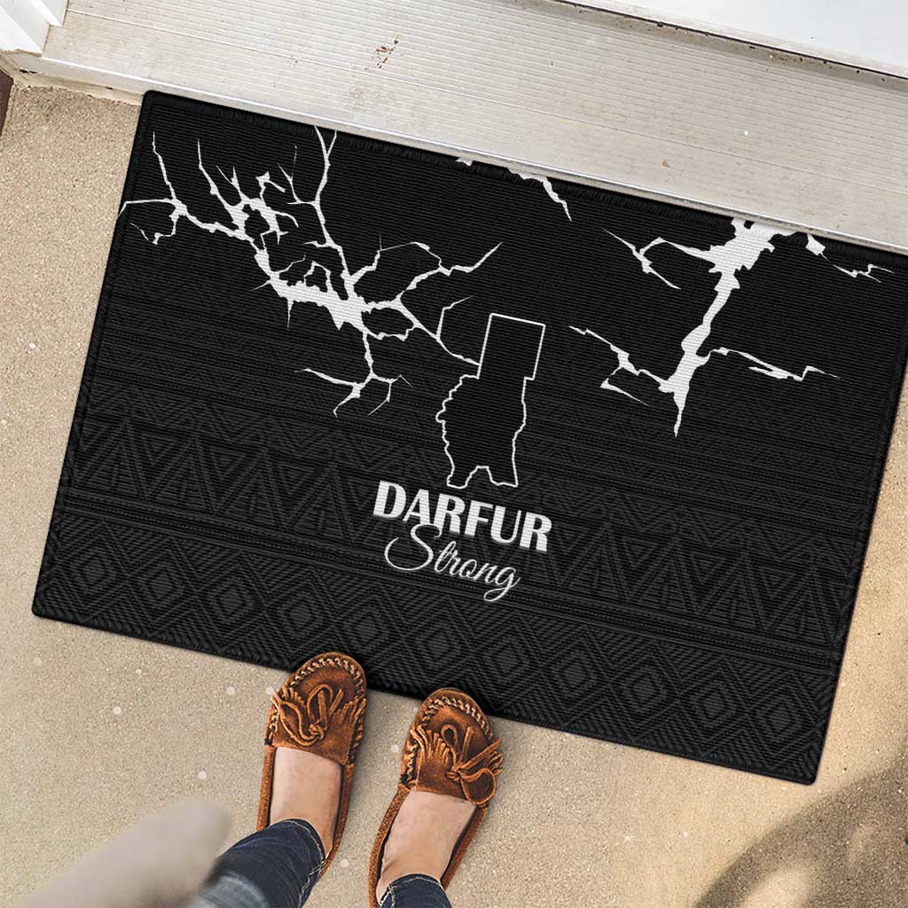 Darfur Sudan Strong Rubber Doormat Pray for Tarseen - Wonder Print Shop