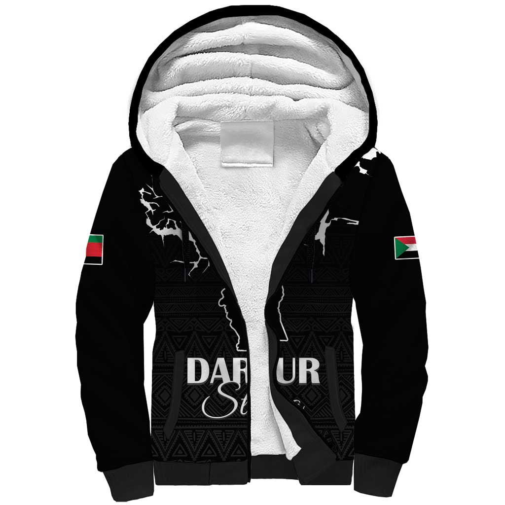 Darfur Sudan Strong Sherpa Hoodie Pray for Tarseen - Wonder Print Shop