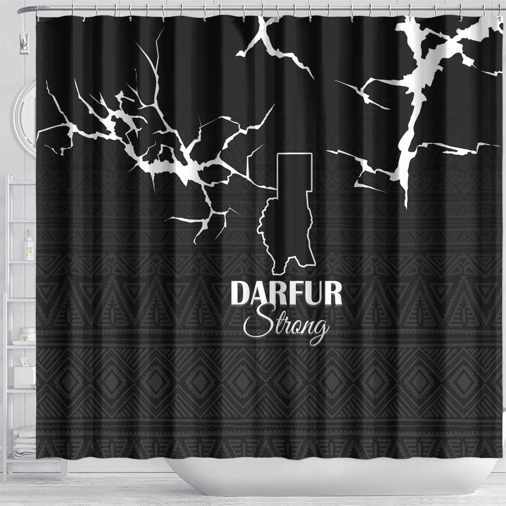 Darfur Sudan Strong Shower Curtain Pray for Tarseen - Wonder Print Shop