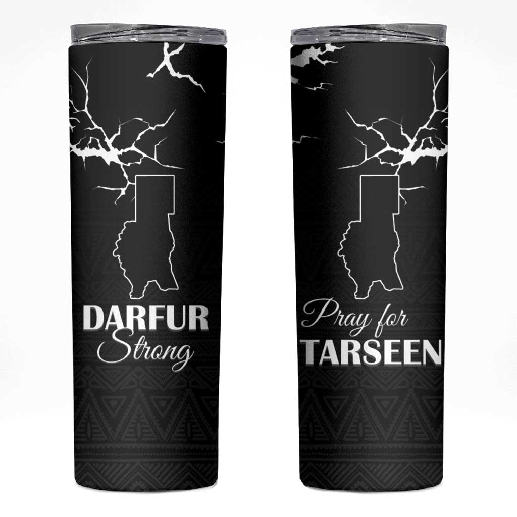 Darfur Sudan Strong Skinny Tumbler Pray for Tarseen - Wonder Print Shop