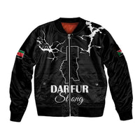 Darfur Sudan Strong Sleeve Zip Bomber Jacket Pray for Tarseen - Wonder Print Shop