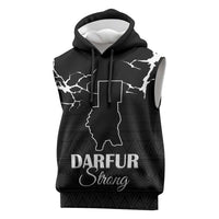 Darfur Sudan Strong Sleeveless Hoodie Pray for Tarseen - Wonder Print Shop