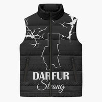 Darfur Sudan Strong Sleeveless Puffer Jacket Pray for Tarseen - Wonder Print Shop