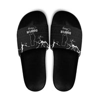 Darfur Sudan Strong Slide Sandals Pray for Tarseen - Wonder Print Shop