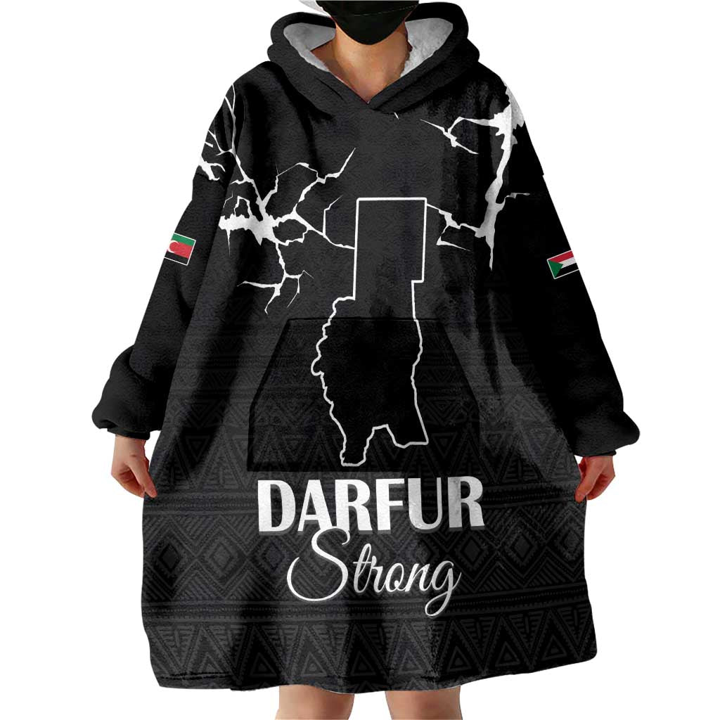 Darfur Sudan Strong Wearable Blanket Hoodie Pray for Tarseen - Wonder Print Shop