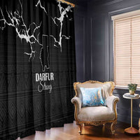 Darfur Sudan Strong Window Curtain Pray for Tarseen - Wonder Print Shop