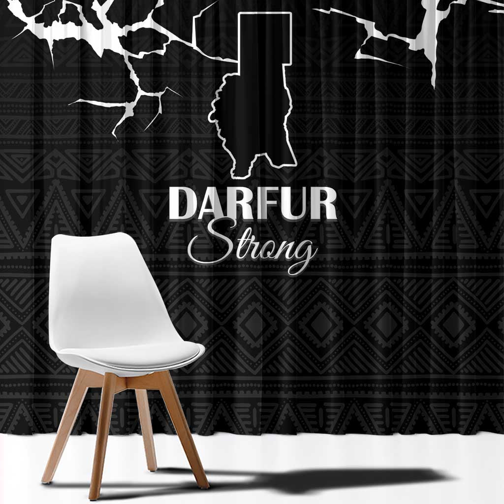 Darfur Sudan Strong Window Curtain Pray for Tarseen - Wonder Print Shop