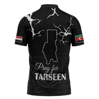 Darfur Sudan Strong Zipper Polo Shirt Pray for Tarseen - Wonder Print Shop