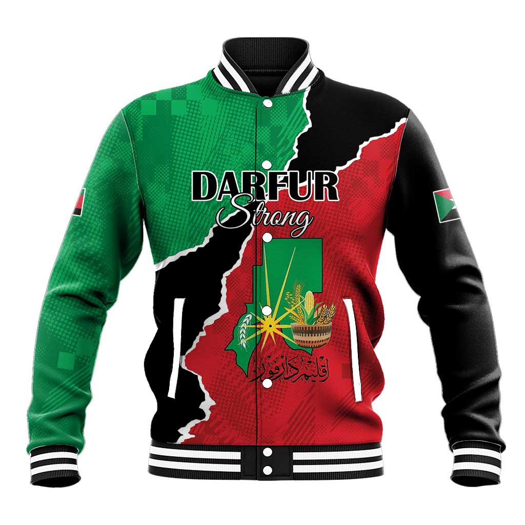 Personalized Sudan Baseball Jacket Darfur Be Strong - Wonder Print Shop