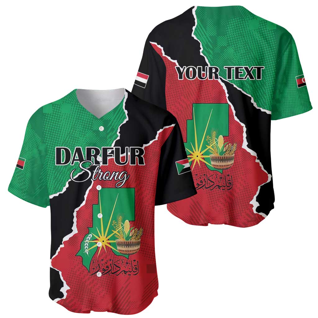Personalized Sudan Baseball Jersey Darfur Be Strong - Wonder Print Shop