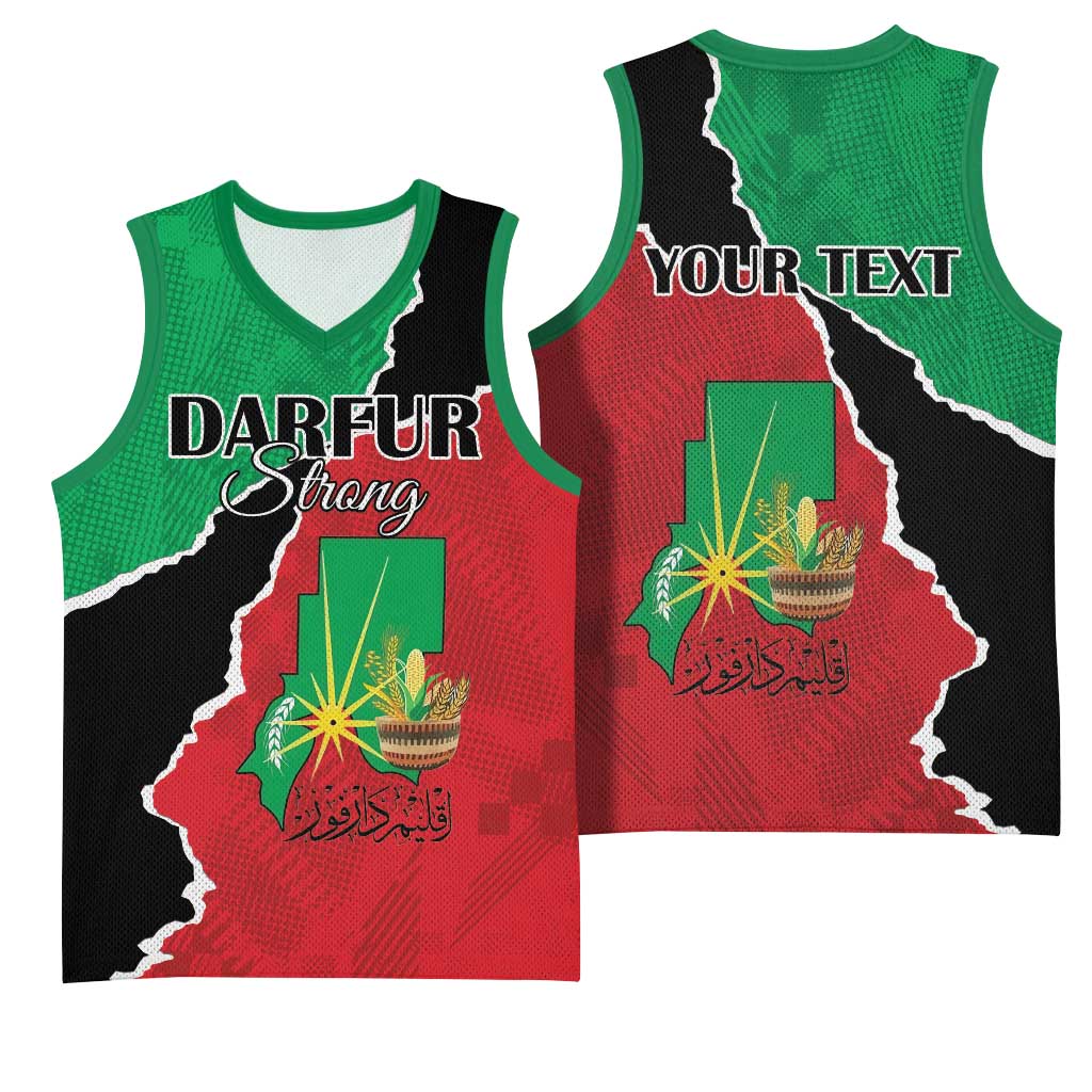 Personalized Sudan Basketball Jersey Darfur Be Strong - Wonder Print Shop