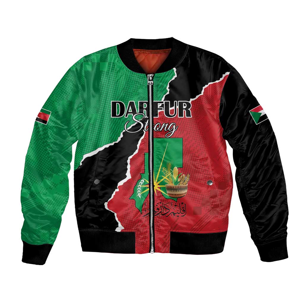 Personalized Sudan Bomber Jacket Darfur Be Strong - Wonder Print Shop