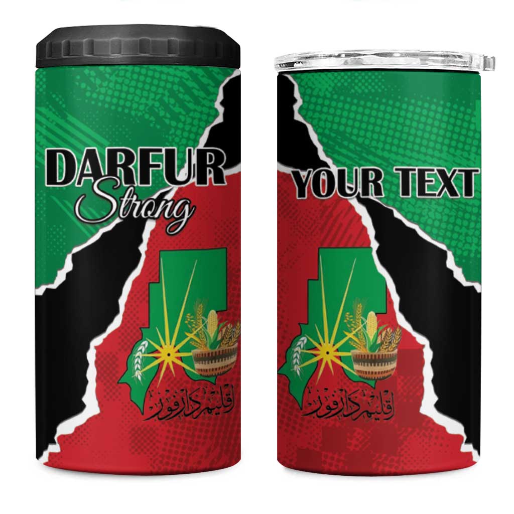 Personalized Sudan 4 in 1 Can Cooler Tumbler Darfur Be Strong - Wonder Print Shop