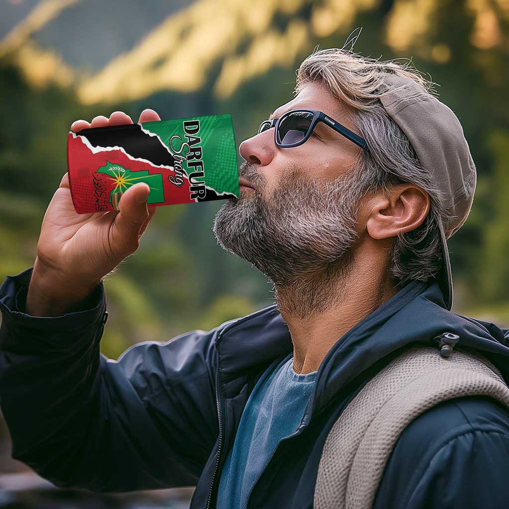 Personalized Sudan 4 in 1 Can Cooler Tumbler Darfur Be Strong - Wonder Print Shop