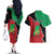 Personalized Sudan Couples Matching Off The Shoulder Long Sleeve Dress and Hawaiian Shirt Darfur Be Strong - Wonder Print Shop