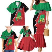 Personalized Sudan Family Matching Mermaid Dress and Hawaiian Shirt Darfur Be Strong - Wonder Print Shop
