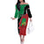 Personalized Sudan Family Matching Off The Shoulder Long Sleeve Dress and Hawaiian Shirt Darfur Be Strong - Wonder Print Shop