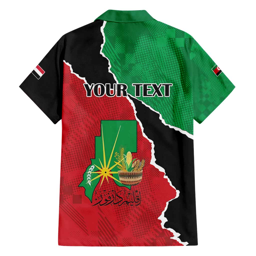 Personalized Sudan Family Matching Short Sleeve Bodycon Dress and Hawaiian Shirt Darfur Be Strong - Wonder Print Shop