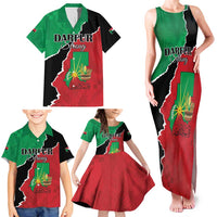 Personalized Sudan Family Matching Tank Maxi Dress and Hawaiian Shirt Darfur Be Strong - Wonder Print Shop