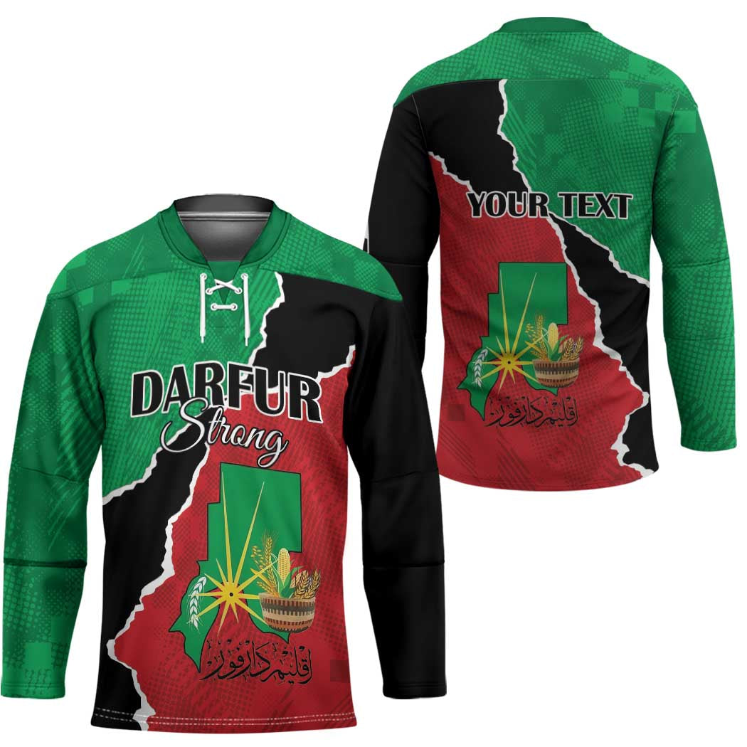 Personalized Sudan Hockey Jersey Darfur Be Strong - Wonder Print Shop