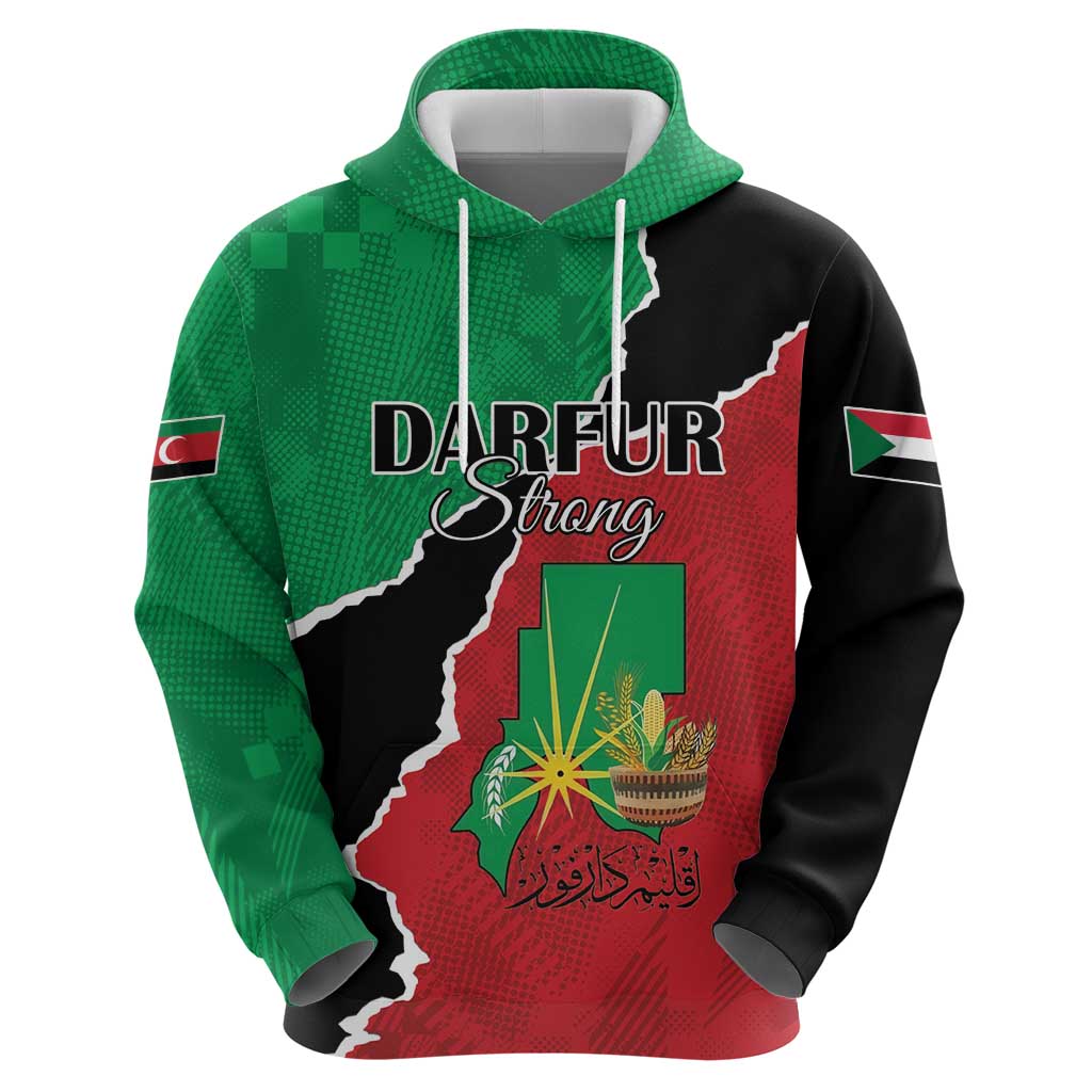 Personalized Sudan Hoodie Darfur Be Strong - Wonder Print Shop