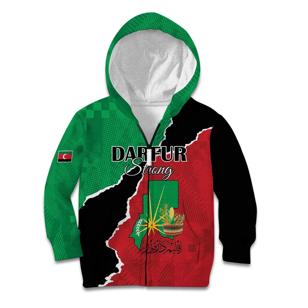 Personalized Sudan Kid Hoodie Darfur Be Strong - Wonder Print Shop