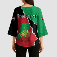 Personalized Sudan Kimono Sleeve Blouse Darfur Be Strong - Wonder Print Shop