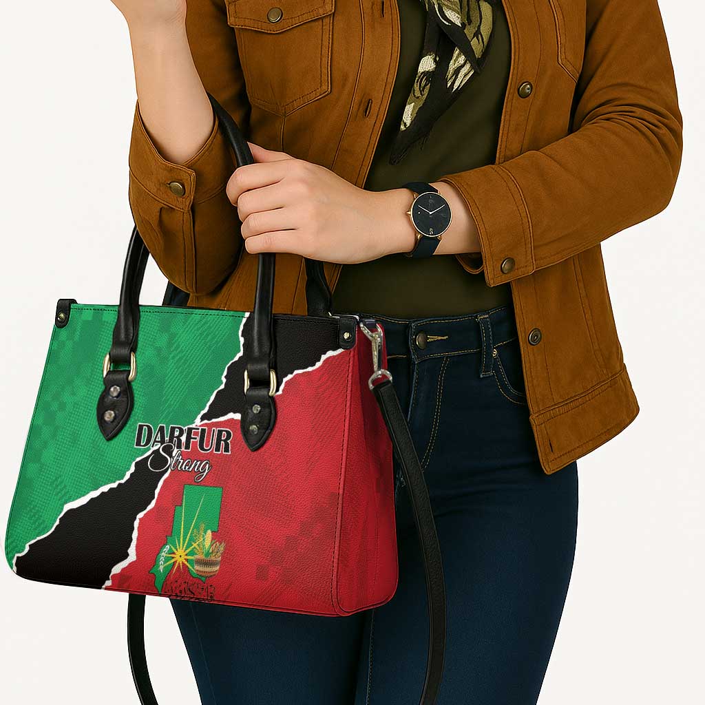 Sudan Leather Bag Darfur Be Strong - Wonder Print Shop