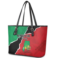 Sudan Leather Tote Bag Darfur Be Strong - Wonder Print Shop