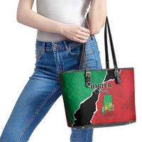 Sudan Leather Tote Bag Darfur Be Strong - Wonder Print Shop