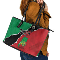 Sudan Leather Tote Bag Darfur Be Strong - Wonder Print Shop