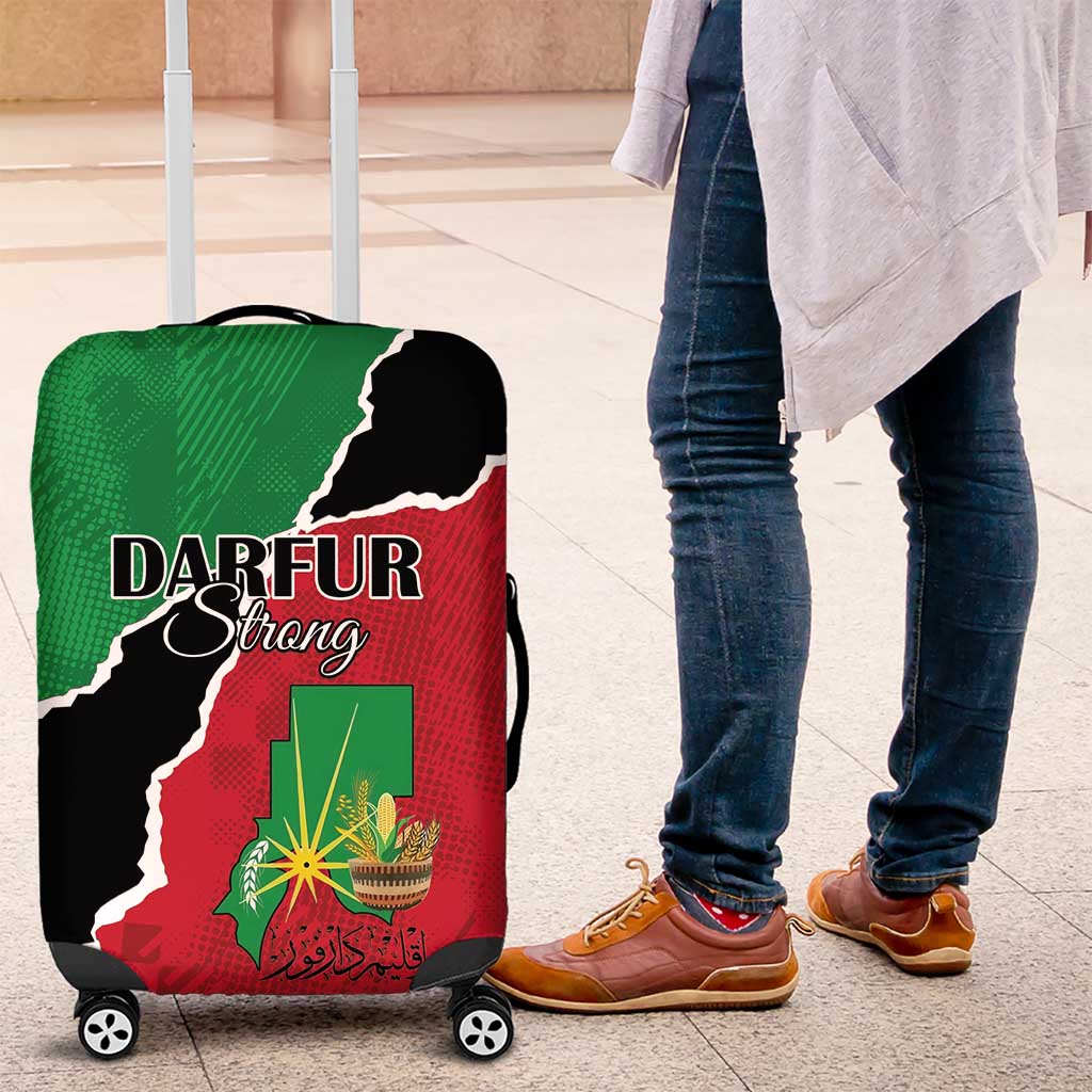 Sudan Luggage Cover Darfur Be Strong - Wonder Print Shop