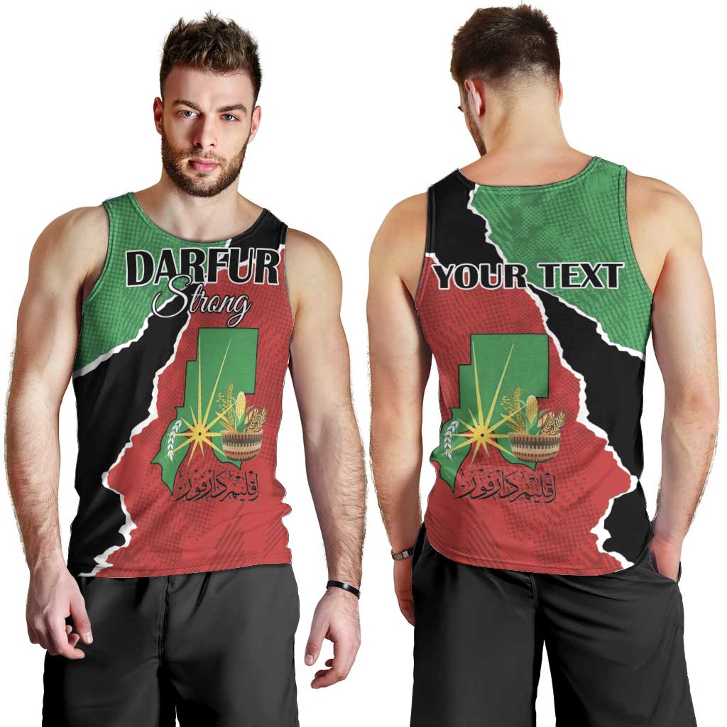 Personalized Sudan Men Tank Top Darfur Be Strong - Wonder Print Shop