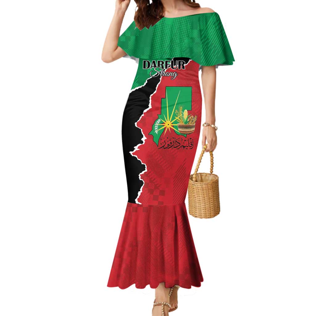 Personalized Sudan Mermaid Dress Darfur Be Strong - Wonder Print Shop
