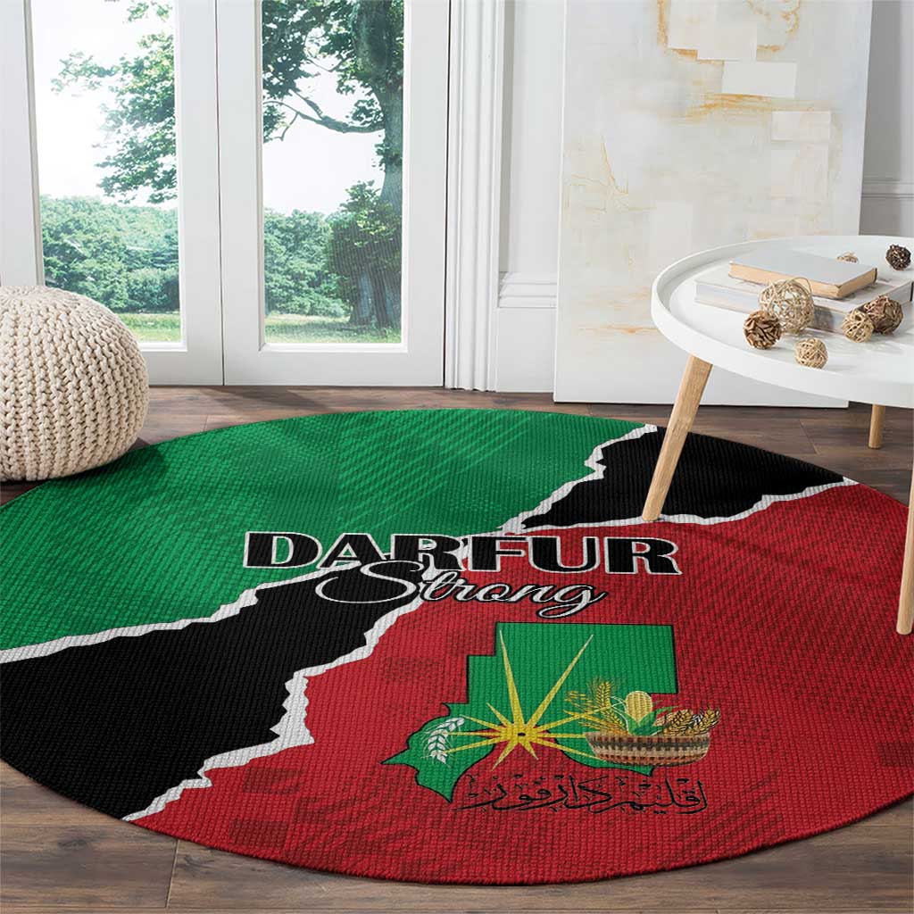 Sudan Round Carpet Darfur Be Strong - Wonder Print Shop