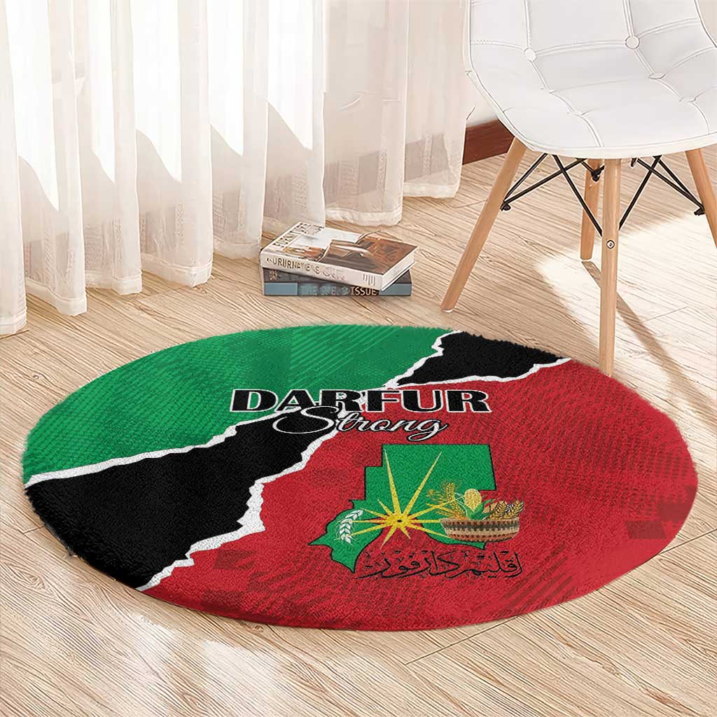 Sudan Round Carpet Darfur Be Strong - Wonder Print Shop