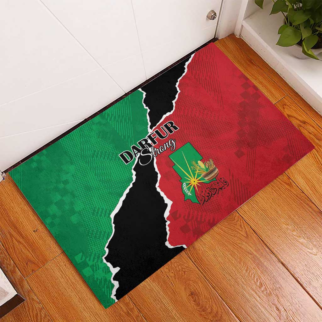 Sudan Rubber Doormat Darfur Be Strong - Wonder Print Shop