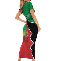 Personalized Sudan Short Sleeve Bodycon Dress Darfur Be Strong - Wonder Print Shop