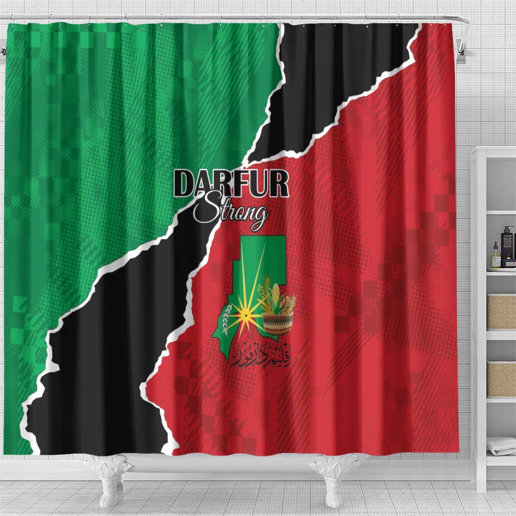 Sudan Shower Curtain Darfur Be Strong - Wonder Print Shop