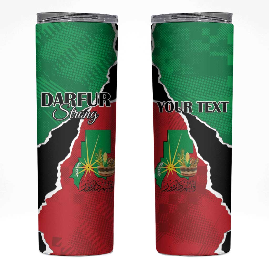 Personalized Sudan Skinny Tumbler Darfur Be Strong - Wonder Print Shop