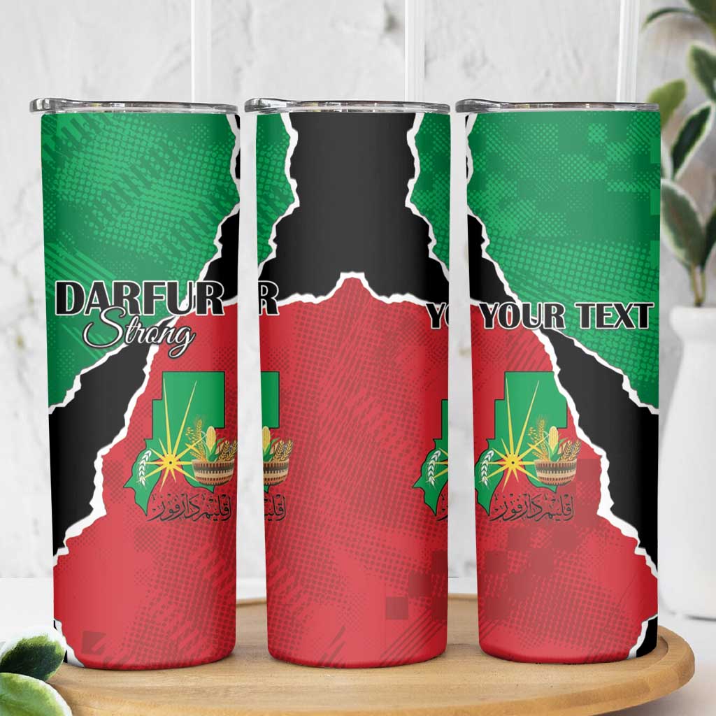 Personalized Sudan Skinny Tumbler Darfur Be Strong - Wonder Print Shop